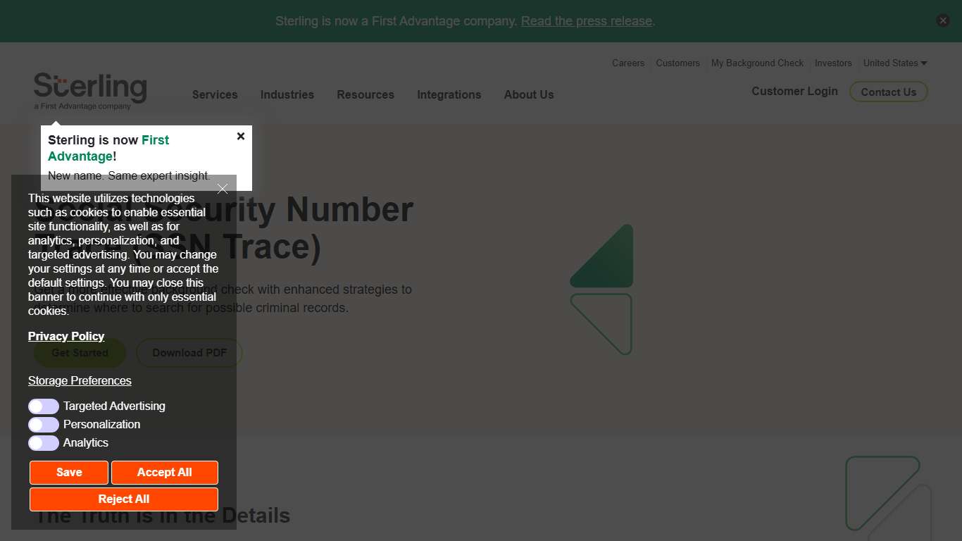 SSN Trace - Social Security Number Background Checks